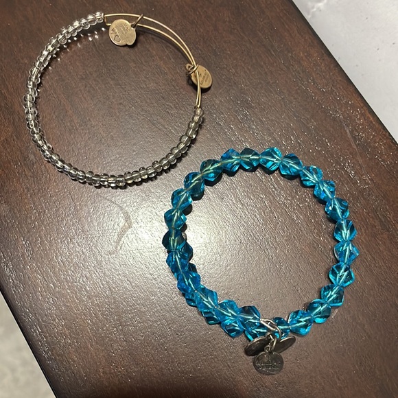 Alex and Ani blue and clear gems energy bracelets - Picture 6 of 6